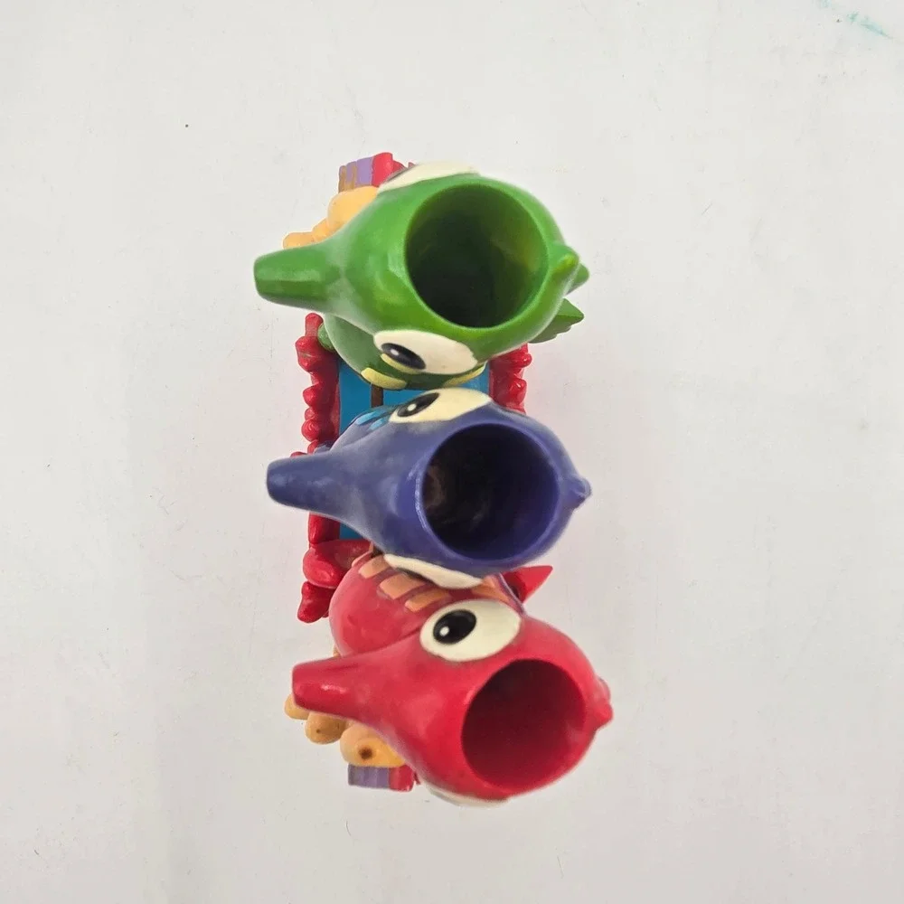 Colorful Sea Life Seahorse Toothbrush Holder Resin Ocean Nautical Beach Bathroom